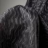 Heavy Embroidery Jacquard Fabric Layer Wave Texture Irregular Relief Pattern Designer Fabric For Diy Coat Jacket Clothing