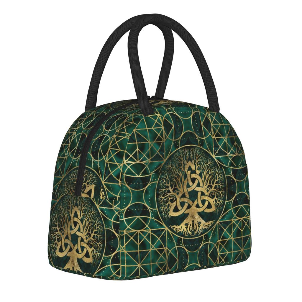 Tree of Life Insulated Lunch Bags Thermal Bag Reusable,Lunch Container Ragnar Lagertha Large Tote Lunch Box Food Handbags