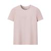 FILA Milano Series Fashion Simple Comfortable Classic Retro Sports Casual Short Sleeve T-Shirt Women tops Nude-Pink F11W615101FPK