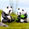 Panda Toy Amusing Exquisite Appearance Difference Display DIY Landscaping Accessories Eye-catching Decorative Embellishment