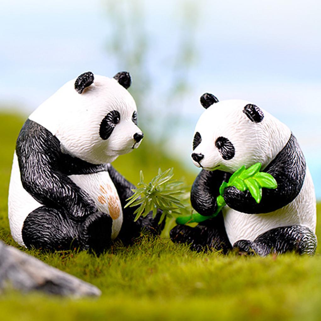 Panda Toy Amusing Exquisite Appearance Difference Display DIY Landscaping Accessories Eye-catching Decorative Embellishment