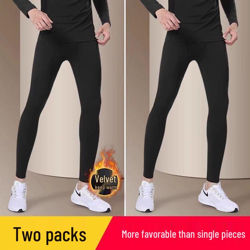 Men's Winter High-Stretch Training Pants - Warm, Quick-Drying Yoga & Running Tights for Autumn/Winter