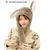 Rabbit Hat Ear Moving Jumping Hat Cute Bunny Plush Hat Cap for Women Girls Cosplay Christmas Party Holiday Hat Props