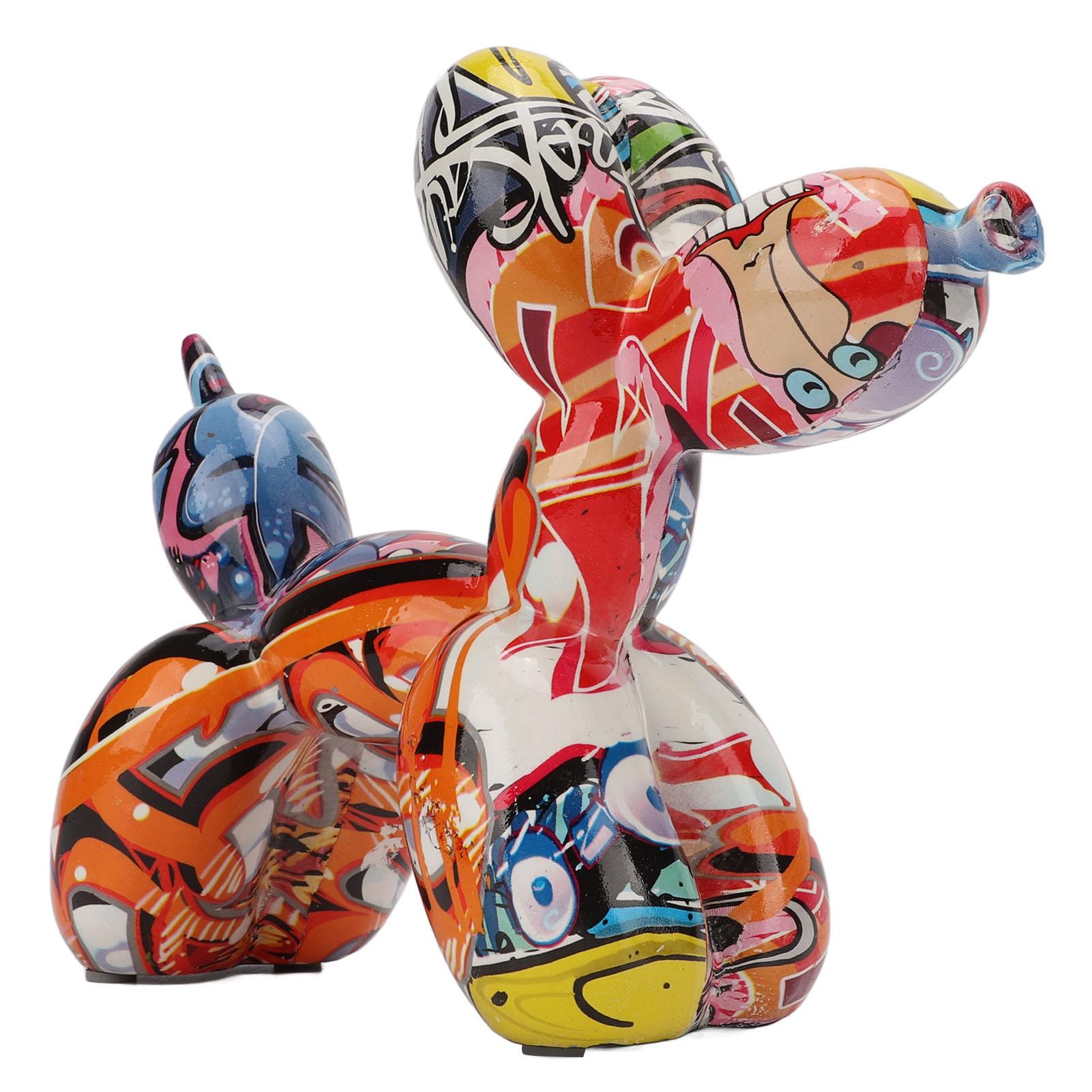 

Colorful Dalloon Dog Cute Playful Bright Colors Shiny Balloon Dog Statue for Home Decor Collectible