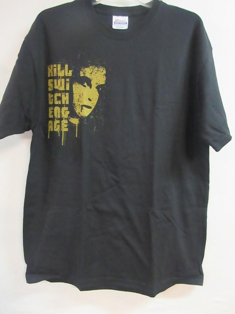 KILLSWITCH ENGAGE ОФИЦИАЛЬНЫЙ МЕРЧ ЛИЦО КОНЦЕРТА 2005 МУЗЫКАЛЬНАЯ ФУТБОЛКА L Унисекс Футболка XXXXL