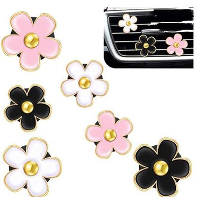J-ouuo Car Air Conditioner Vent Vent Clip, , Flower Shape, Clip, Flower Aromatherapy