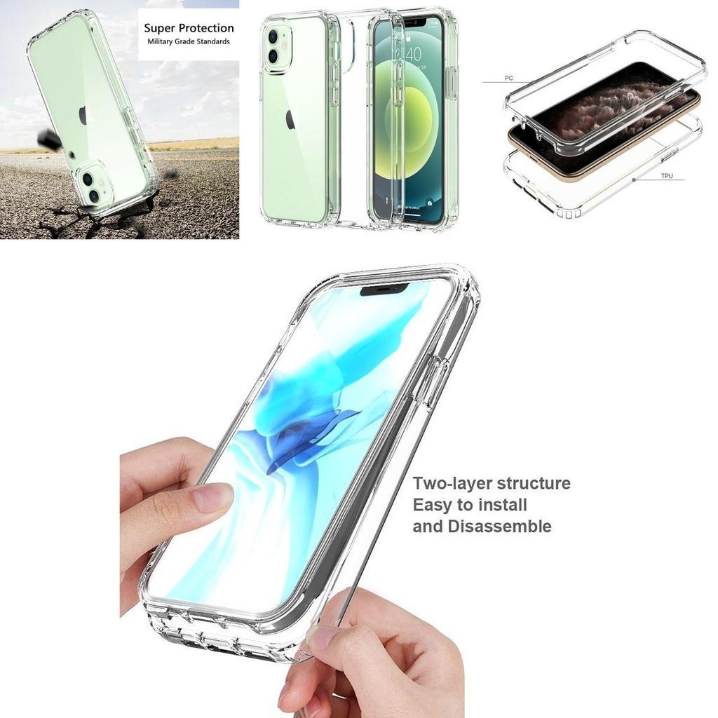 12 For Iphone Pro Max 11 12 Mini Shockproof Clear Crystal Case Phone Cover