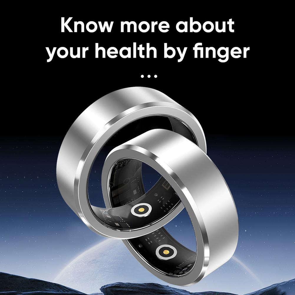 Smart Ring Waterproof Blood Oxygen Heart Rate Sleep Monitor Fitness Ring Activity & Sleep Tracker for Men Women for Android iOS