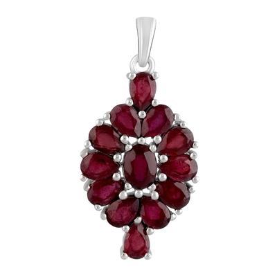 Silver Pendant with Ruby Nano (2114833)