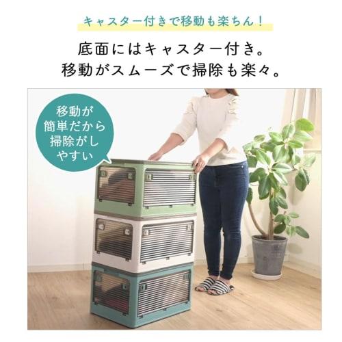 Tamatoshi Storage Box, Clear with Lid, Accessible from All Directions, Large Capacity, Stackable, for Disaster Preparedness, Clothing, Emergency Food,