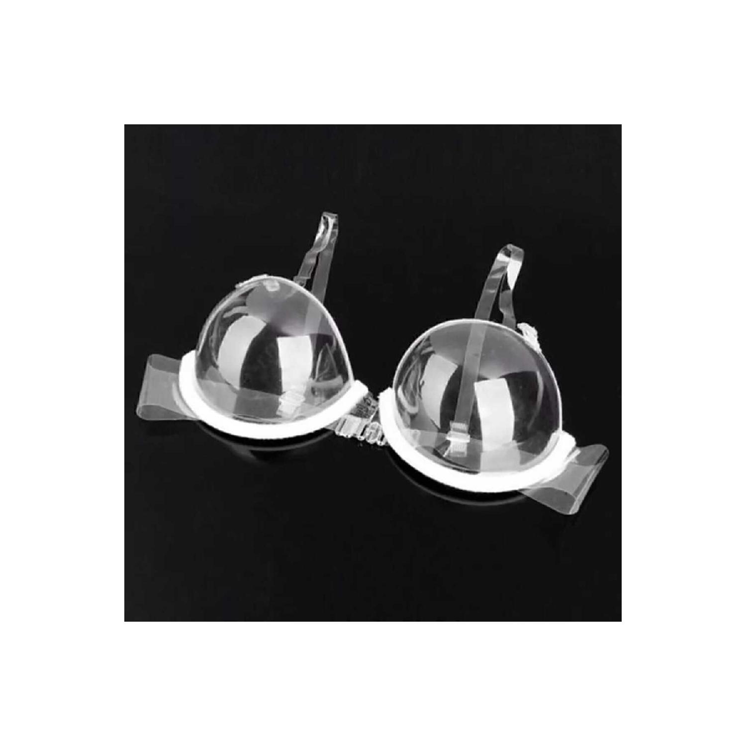 

Women s Bra Invisible Structured Transparent 85B белый