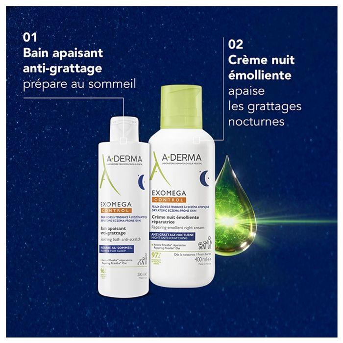 A-Derma Exomega Control Crème Nuit Émolliente Réparatrice 400ml
