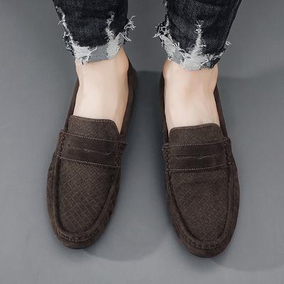 Mode Wildleder Herren Freizeitschuhe Atmungsaktiv Komfort Slipper Herren Fahrschuhe Luxusmarke Herren Loafer Herren Bequemschuhe Mokassin