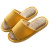 Summer Cotton Linen Open-Toe Couple Slippers for Men and Women