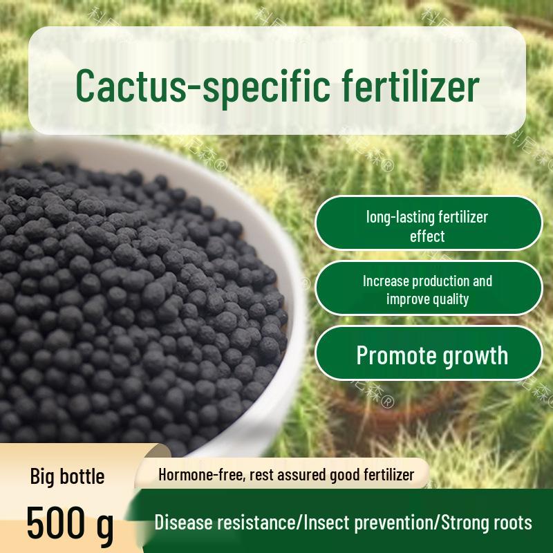 Cactus & Bonsai Organic Root & Flower Fertilizer - Slow-Release Nutrient Soil Enhancer