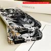 2DFlat Black Tiger Ink Art Phone Case All Inclusive Film Hard iPhone Case, Compatible with iPhone 18 Pro Max 17 16 15 14 13 12 11