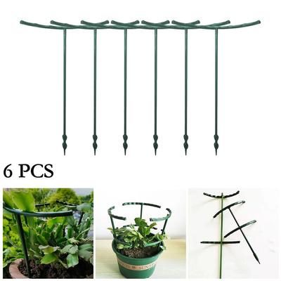 For Plant Support Cage for Peonies and Cone Flowers Pack of 6 Plastic Stakes