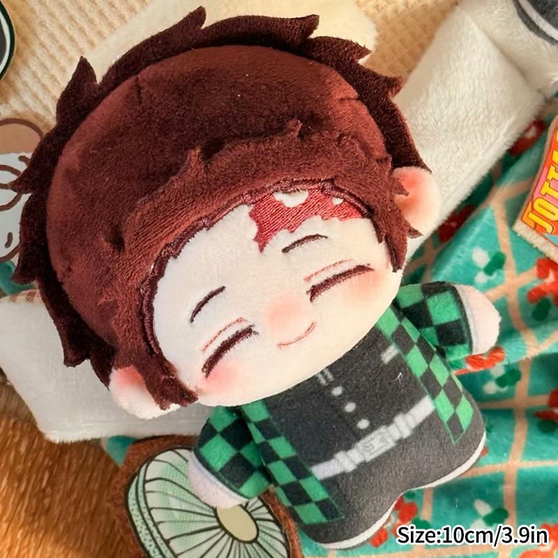 Anime Figure Demon Slayer Doll Toys Tanjiro Shinobu Kocho Ornament Cute Anime Figure Keychain Decor Birthday Toys Gifts Doll Toy