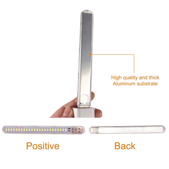 Mini diody LED 5V 24 przenośne biurko USB książka nocna latarka latarka do zasilania