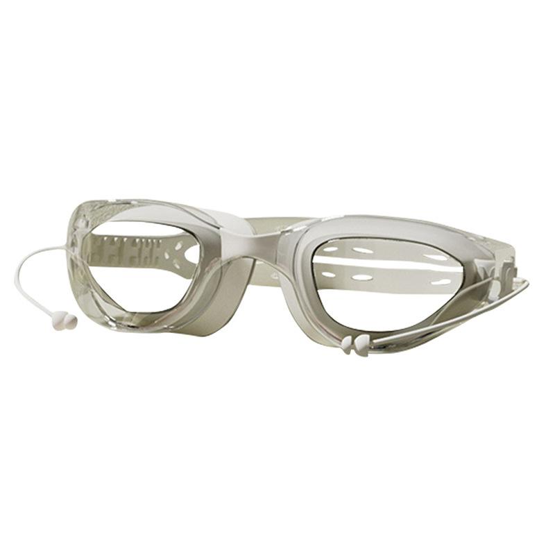 Hochauflösende wasserdichte Unisex-Silikon-Wettkampf-Schwimmbrillen-Ausrüstung, professionelles Tauch-Schwimmhauben- und Brillen-Set