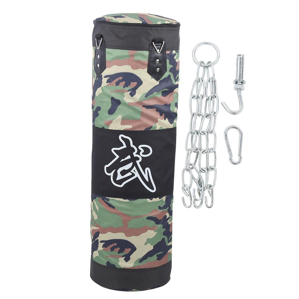 Professional Boxing Sandbag Hanging Type Thicken Training Punching Bag for Fitness Roomgreen hollow 100cm