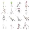 Colorful Beaded Keychain Acrylic Alloy Phone Charm Fashionable Keyring Pendant Accessory Stylish Key Chain Ornament