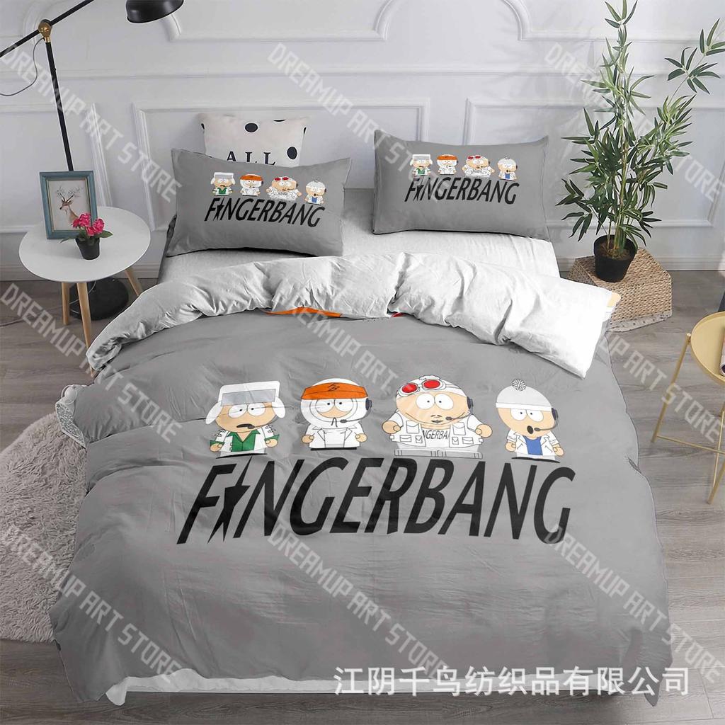 3D Printed South Cartoon Park Bedding Set for Boys Girls Duvet Cover Pillowcase Twin Queen King Full Single Double Sizes