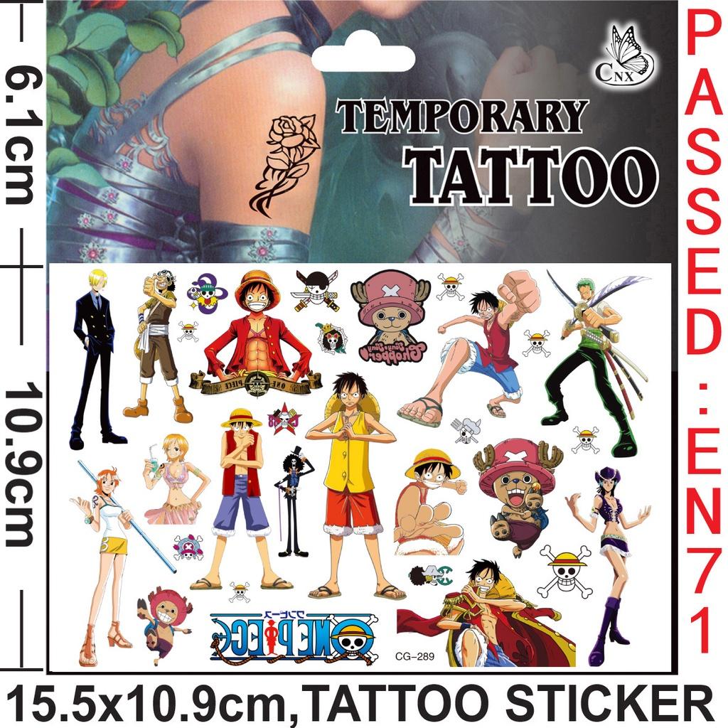 Chapeau De Paille Luffy Tatouage Acheter Anime japonais Demon Slayer Slum Dunk One Piece Chapeau de paille  Luffy Tattoo Sticker Personnalité Respectueux de l'environnement  Imperméable à l'eau Tatouage temporaire | Joom