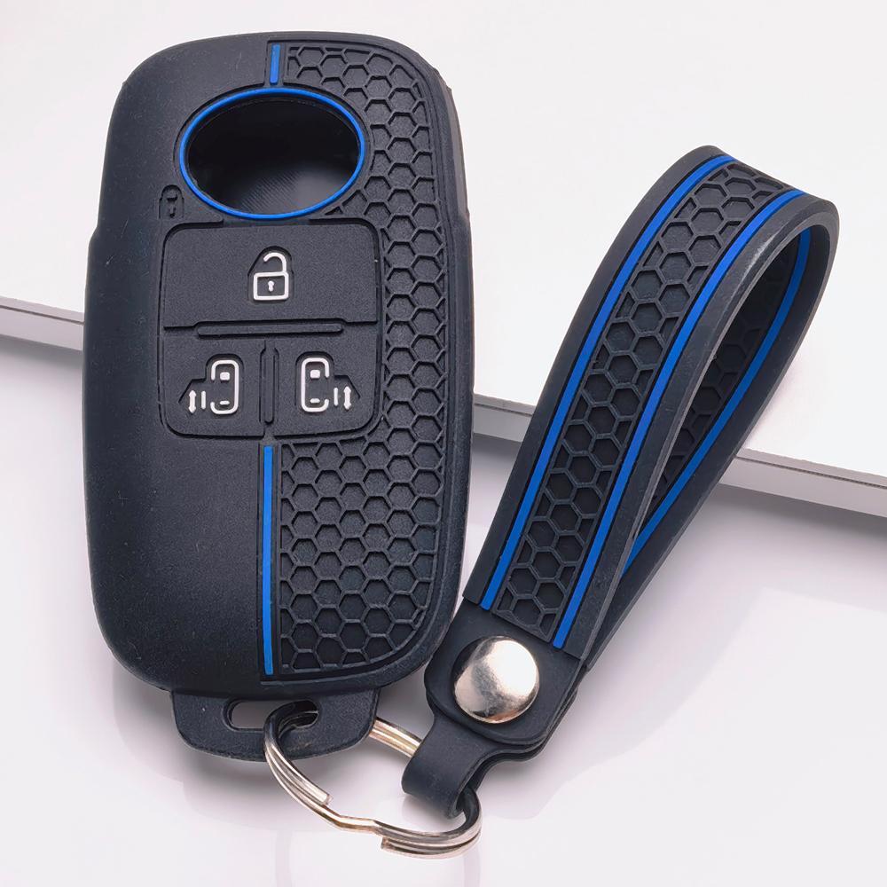 Силиконовый чехол для брелока Toyota Raize Tanto Rex Ativa Daihatsu Rocky Tanto Subaru Rex с брелоком, сотовая текстура, защита брелока от царапин чёрный