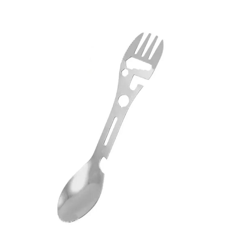 

Outdoor Fork Spoon Versatile multitool survivalowy Lightweight Fork Spoon Bottle Opener for Survival Tactical Utility for Easy