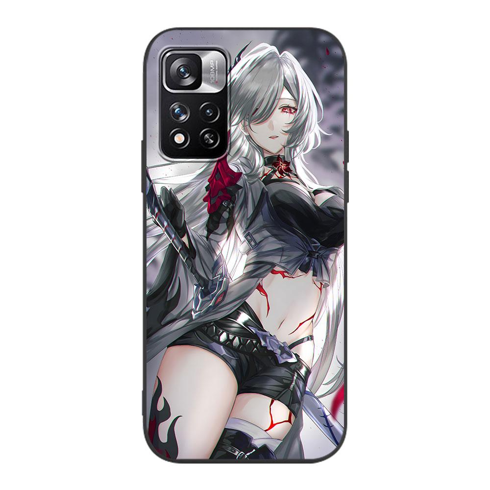 Raiden Bosenmori Mei Case for Xiaomi Redmi 10A 10C 9C 12C 9A 9i 10 12 9 Prime 9T K40 Pro Black Soft TPU Mobile Phone Bag Cover