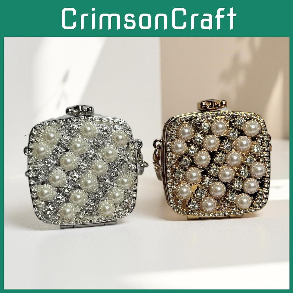 Acrylic Mini Purse With Embellished Flowers And Sparkling Rhinestones For Daily Fashion