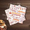 ZISIZ Kraft Newspaper Print Sandwich Wraps