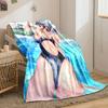 Anime Girl Poolside Blanket bedroom Blanket for Livingroom Couch lunch break Soft throw for Friend's festival Gift