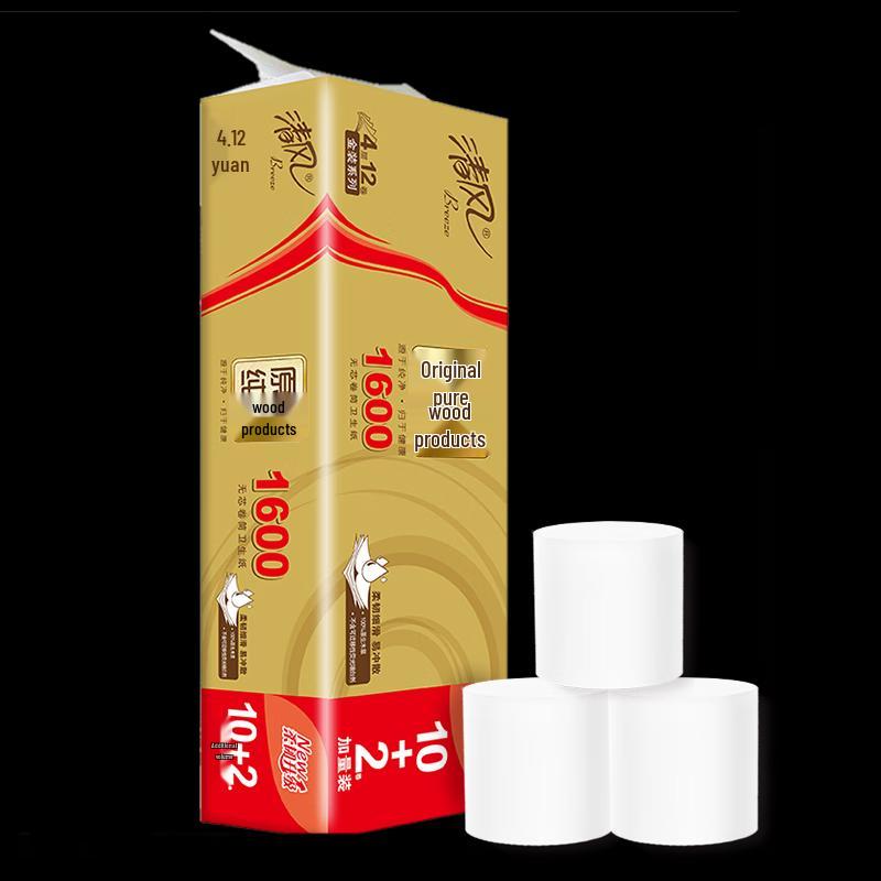 Qingfeng 4-Ply Coreless Toilet Paper