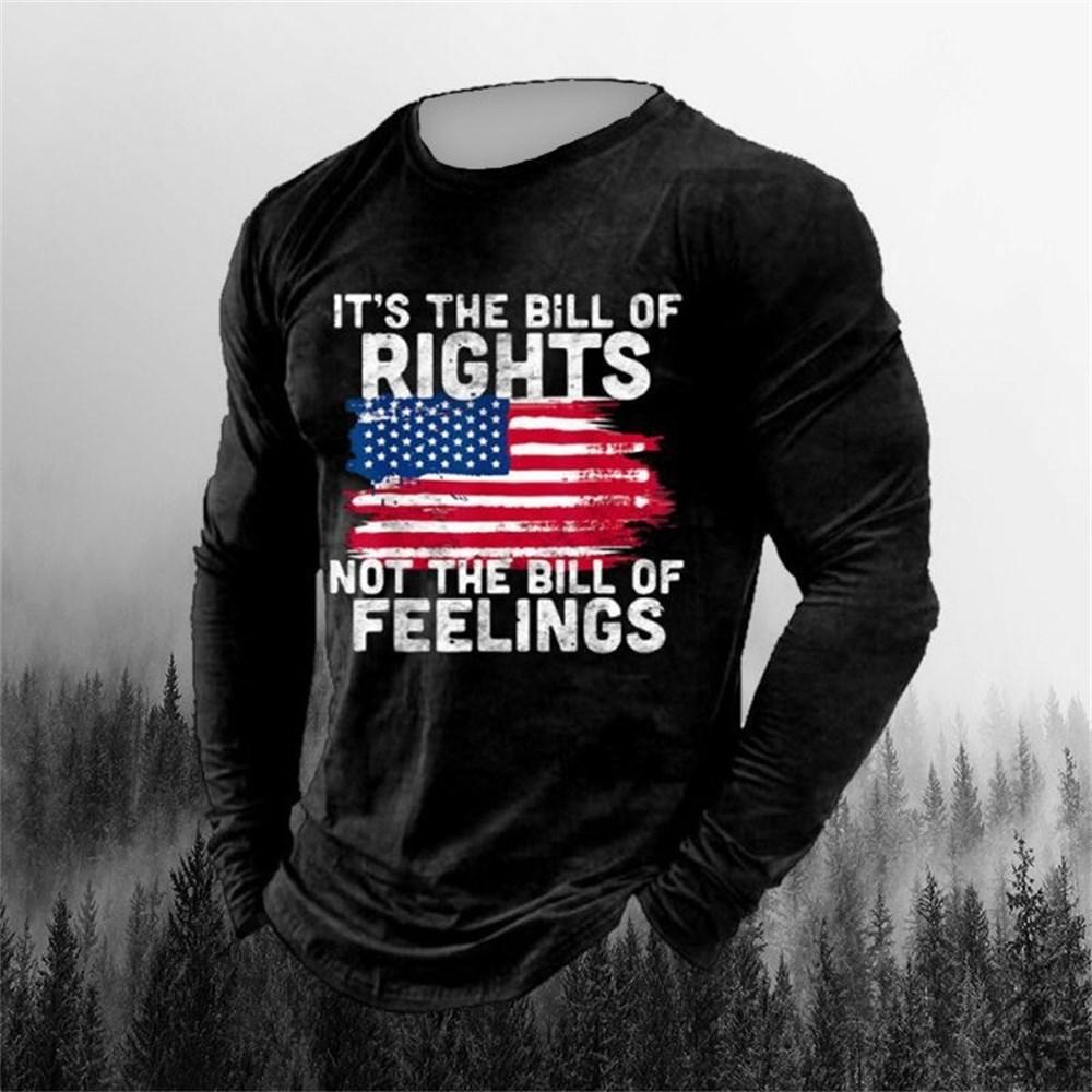 3D Printing Men's Round Neck Long Sleeves Street Trend Hip-hop Oversized Punk T-shirt Pullover Vintage Skull T-shirt
