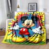 1pc, Mickey Mouse Inspired, Colorful Splash Design, Seasonal Universal Blanket, Home Decoration, Blanket, Versatile & Cozy for Bedroom, Living Room, T