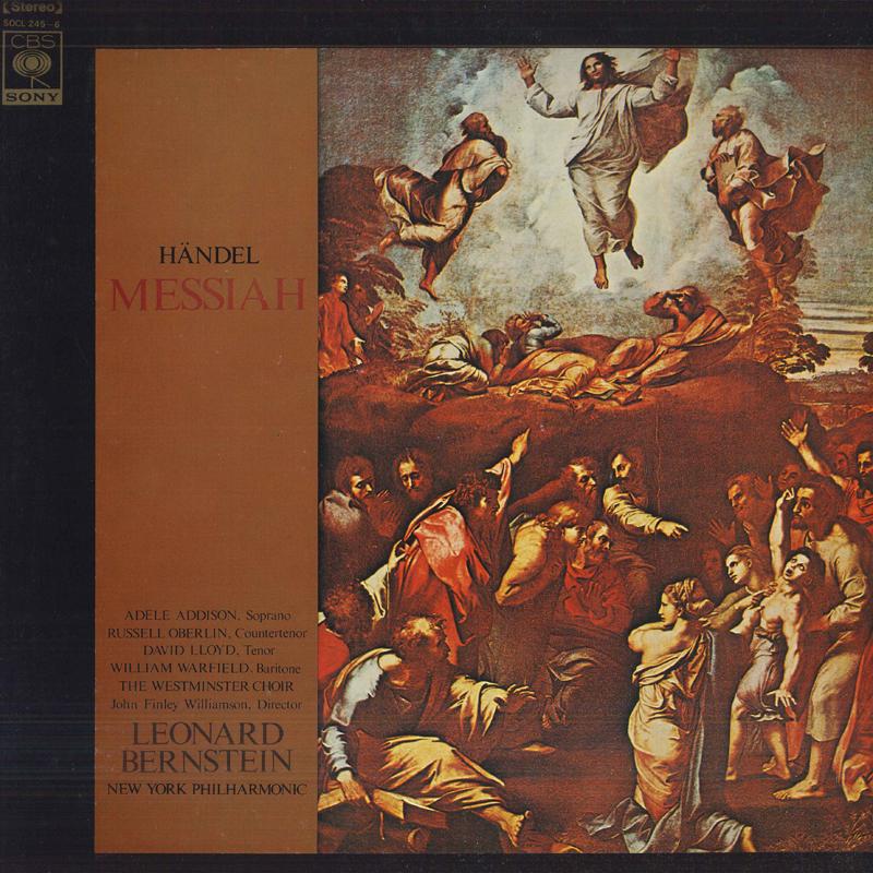 

LP Record LEONARD BERNSTEIN, NEW YORK PHILHAR - Handel: Messiah Revised By Bernstei SOCL2456 CBS SONY Japan Classical Used