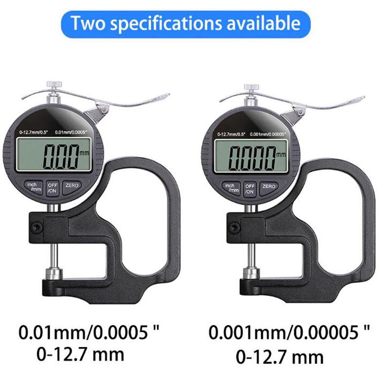 Digital Micrometer Thickness Gauge Width Measuring Tool Electronic Thickness Meter Measure Thickness Of Paper Cloth Metal 0.01mm