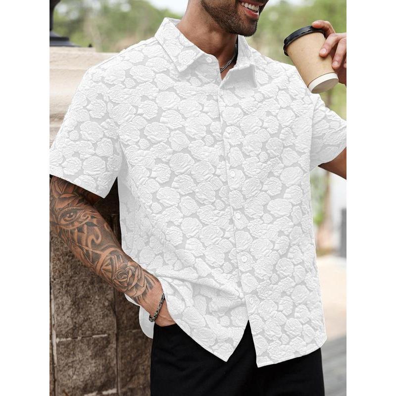

Spring and summer new fashion men s clothing men s short-sleeved shirt top cardigan source factory quick-drying short sleeves 5XL