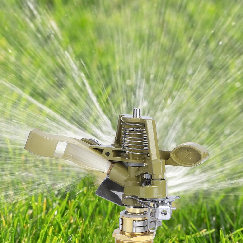 G3 4 Zoll Aluminiumlegierung Garten Rasen Schwenkarm Bewässerungsdüse Wassersprühregnerkopf
