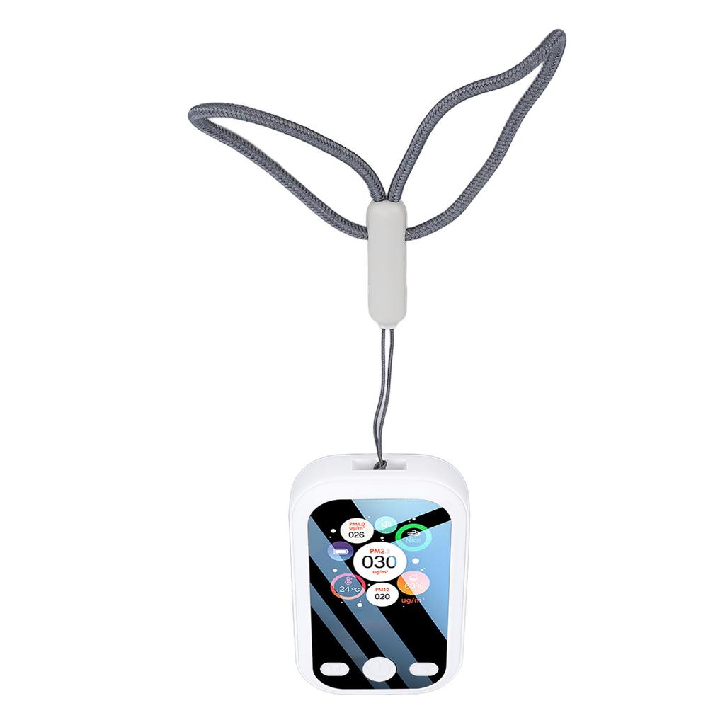 Tragbarer digitaler Luftqualitätsmesser Detektor LCD-Anzeige Erkennt PM2.5 PM10 PM1.0 Luftfeuchtigkeit für Zuhause