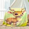 1pc dog pattern blanket, all season lightweight home office outdoor nap multifunctional blanket