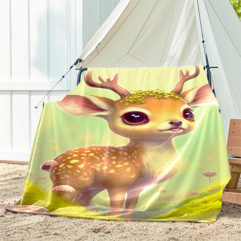 1pc dog pattern blanket, all season lightweight home office outdoor nap multifunctional blanket