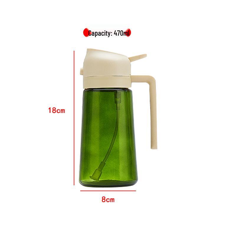 Dual-Use Glass Oil Spray Bottle for Kitchen & Air Fryer
