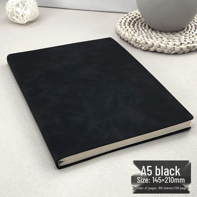 Extra Thick Magnetic Leather Business Notebook with Buckle