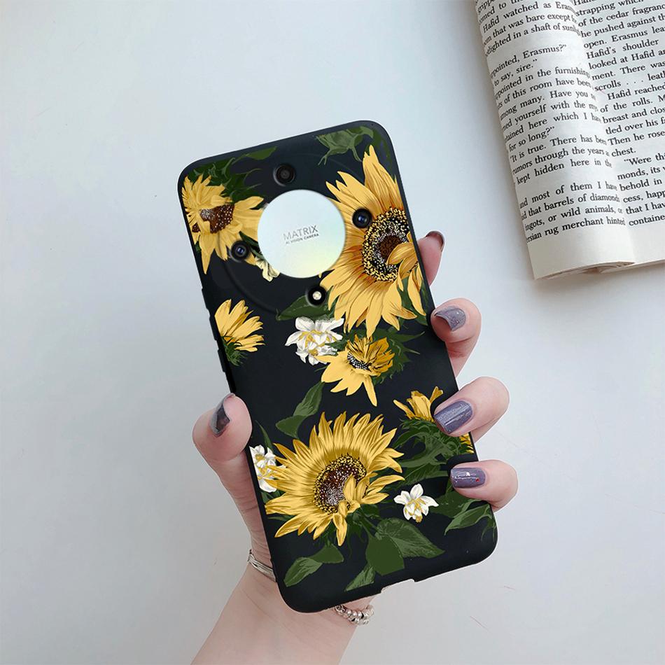 Case For Honor X9a X9b 5G Cover Silicone Soft Fashion Flower Back Shell Coque For Honor X9a X9b X9 a X 9 B 2023 Phone Case Funda