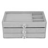 Acrylic Jewelry   3 Drawers Storage Box Transparent Jewelry Display Stand rrings Necklace Holder Case