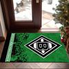 1PC Green Black Borussia Rug Game Carpet, Floor Mat for Bedroom Living Room Entryway Rug, Home Decor Idea Gift for Christmas birthday