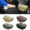 Car Armrest Cushions with Hand Storage Microfiber Leather Practical Car Armrest Pad with Integrated Tissue Dispenser